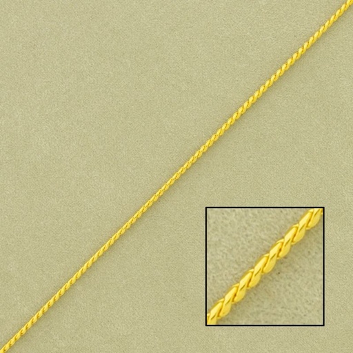[520170000] Chaîne en laiton serpentine largeur Ø 0,6mm