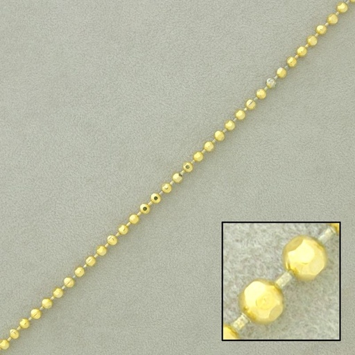 [920331500] Cadena de bolas de latón con bolas facetadas ancho Ø 1,5mm