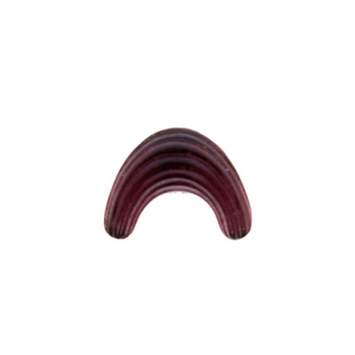 [750661000] Pierre cabochon forme arc 9x12mm base plate couleur améthyste