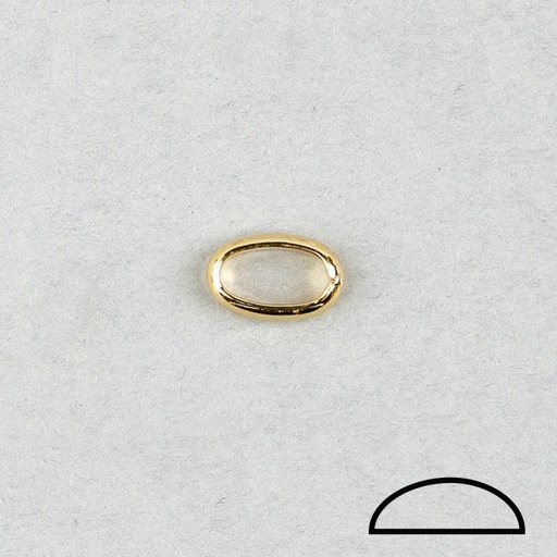 [320630000] Anneau ouvert ovale 11x7xØ 2,9mm. Fil demi rond.