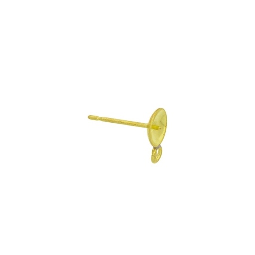 [117560600] Ear post with Ø6mm and jump ring to round pearl 7 and 8mm.