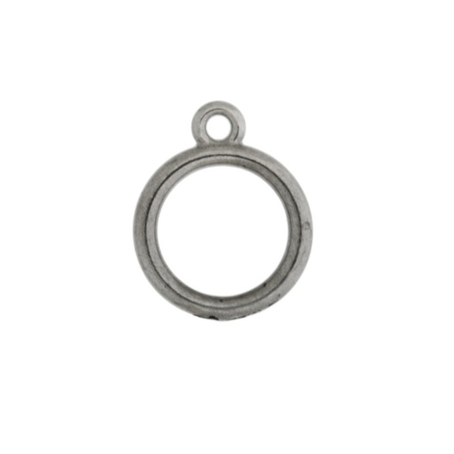 [117919900] Anneau Ø 20x3mm avec petit anneau fermé de zamak.