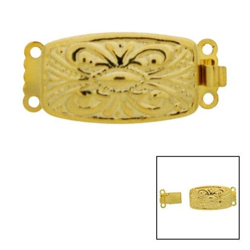 [915260000] Necklace clasp 11x23,5mm 2 strands