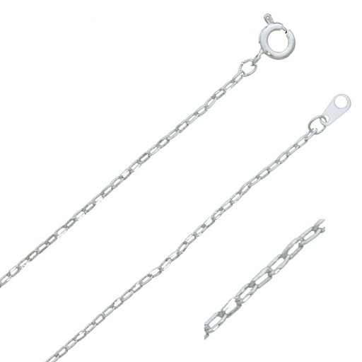[543420200] Silver plated brass choker 42cms width 1,6mm