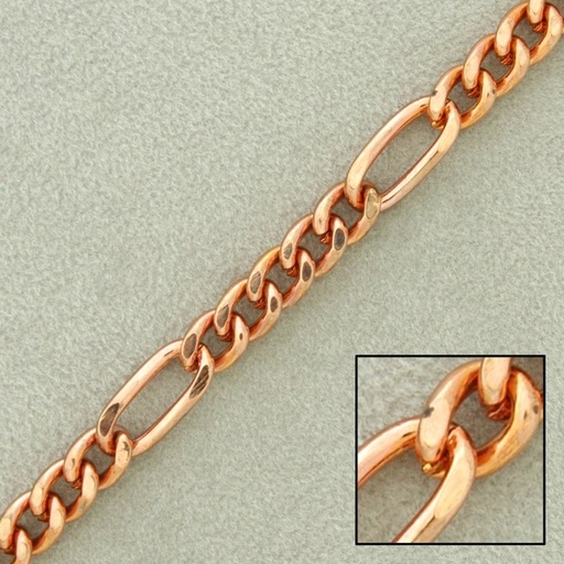 [511960000] Figaro steel chain width 6mm