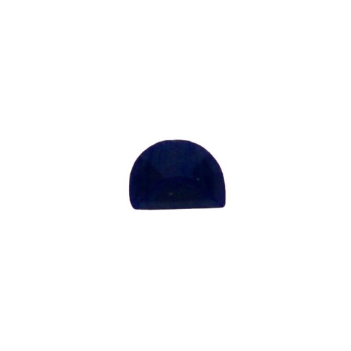 [750710300] Pierre cabochon demi lune 6x8mm base plate couleur lapis-lazuli