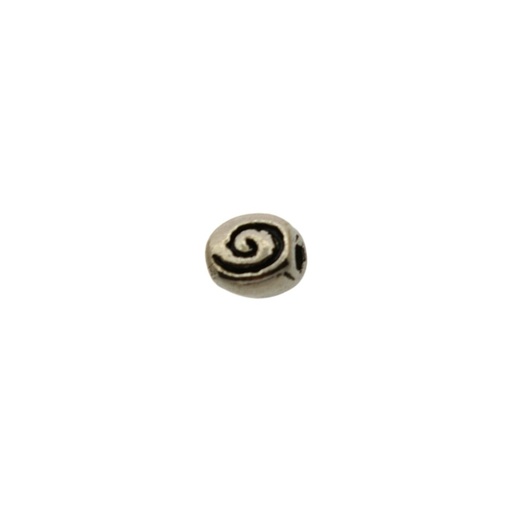 [115390000] Metal bead 7x8mm. Hole Ø 1,5mm