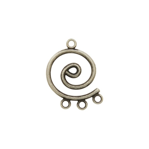 [117660000] Spiral finding 24x17mm with 3 rings