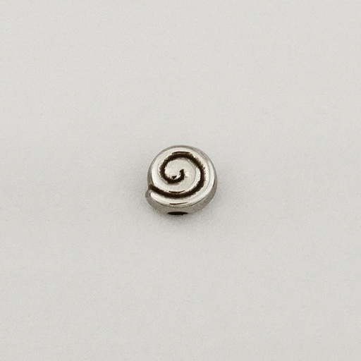 [117250000] Metal bead Ø 10mm. Hole Ø 2mm