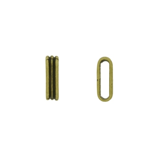 [120160000] Slider bead 4x15mm. Hole 2x10mm