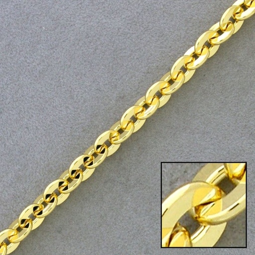 [528990000] Anchor brass chain width 7mm flat link