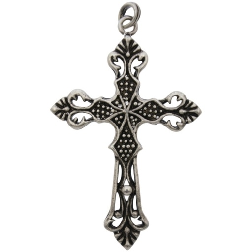 [123200000] Cross pendant 61x36mm with bail