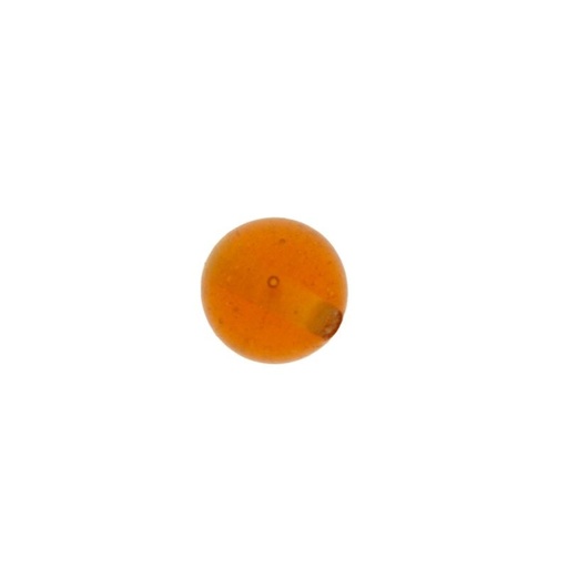 [445100400] Boule de verre Ø10mm couleur topaze. Avec trou passant.