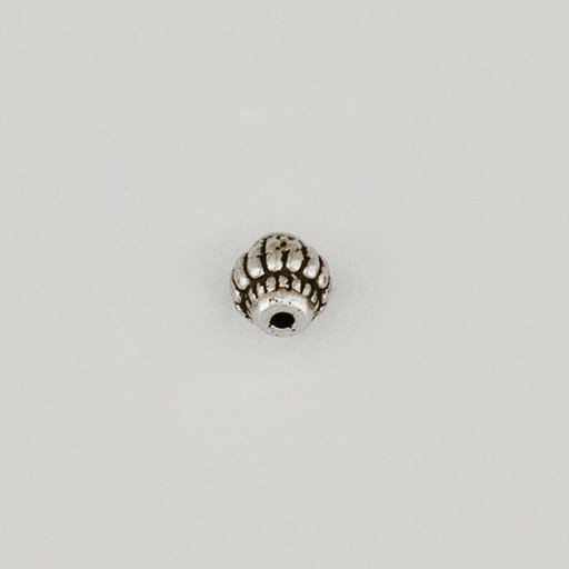 [115490000] Metal bead 8x7mm. Hole Ø 1,5mm