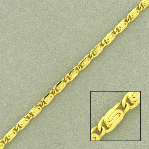 [524340000] Snail brass chain width 2,5mm