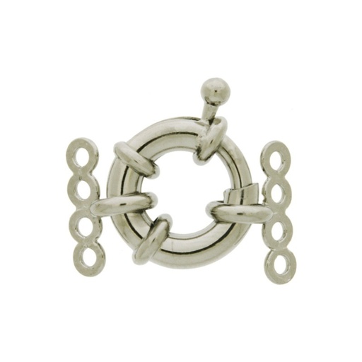 [228241400] Spring ring clasp Ø 14mm + 2 ends with 4 strands