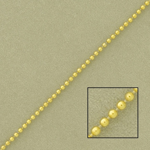 [527240000] Ball brass chain width Ø 1,5mm
