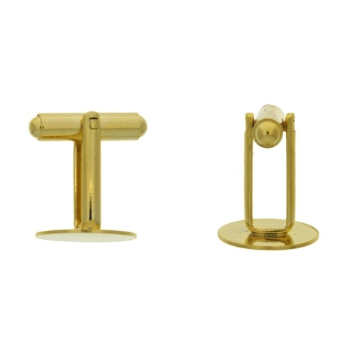 [916141400] Cuff link with disc Ø 14mm