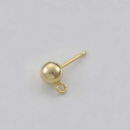 [113420600] Ear stud Ø 6mm ball with loop