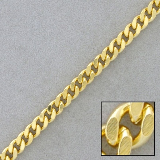[521280000] Flat curb brass chain width 5,6mm