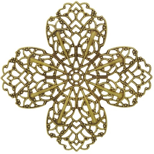 [121660000] Fornitua filigrana flor 66x66mm