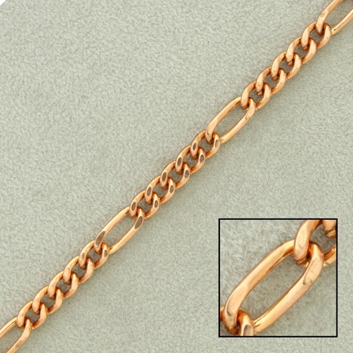 [511410000] Figaro steel chain width 4mm