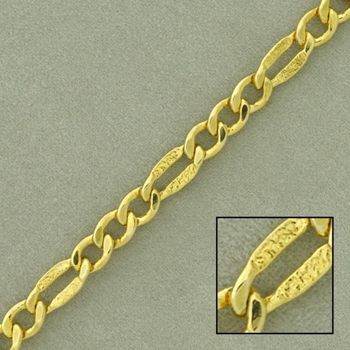 [526040000] Figaro brass chain width 5,7mm