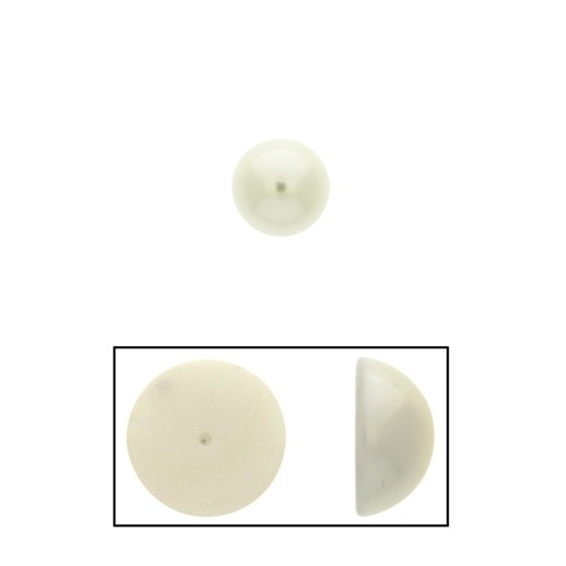 [435221200] Half ball pearl Ø 12mm. No pearly base.