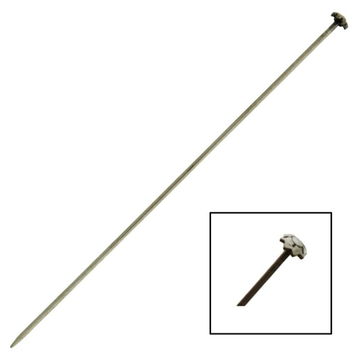 [110558100] Flower head Ø4mm scarf pin 81mm x Ø1mm.