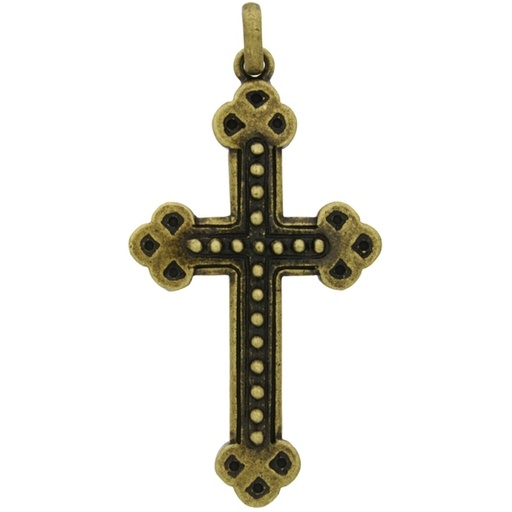 [115850000] Cross pendant 77x38mm with bail