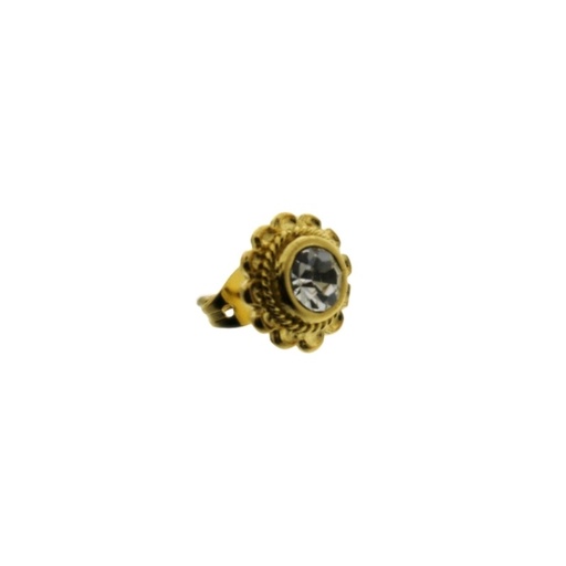 [919380600] Round ear stud Ø11mm with SS20 strass