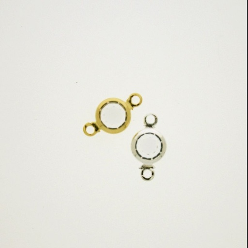 [750180600] Round strass diam. 6mm crystal colour. Length 13mm