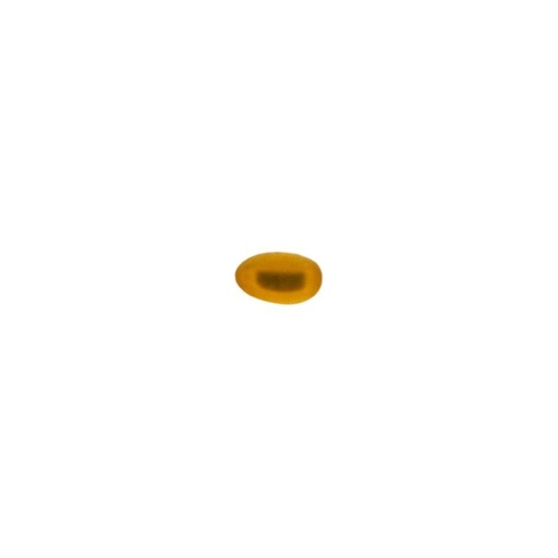 [750060400] Stone oval cabochon 3x5mm flat base topaz colour