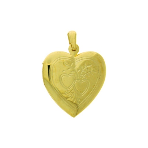[116550000] Heart box pendant 32x23mm