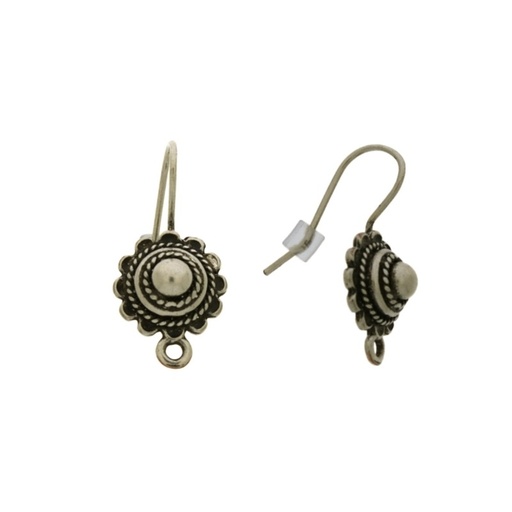 [635030000] Boucle d'oreille crochet fil ornement Ø 11mm