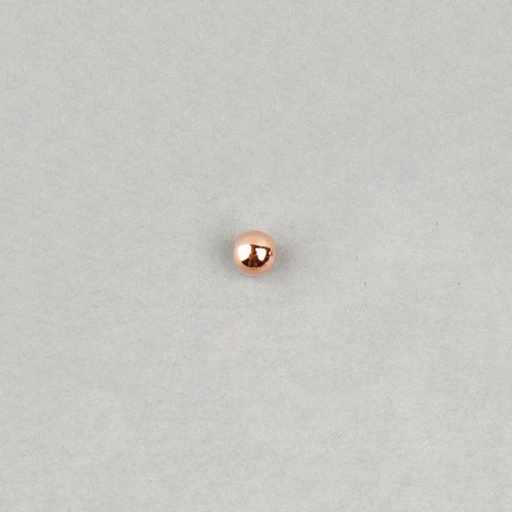 [111290600] Boule métallisée Ø 6mm. Trou Ø 1,5mm