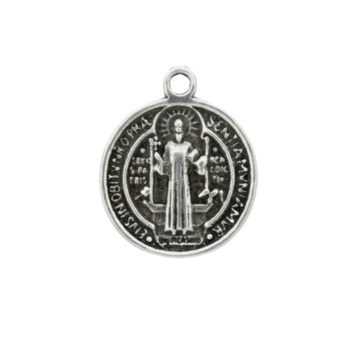 [129340000] Pendentif rond religieux 24x20mm