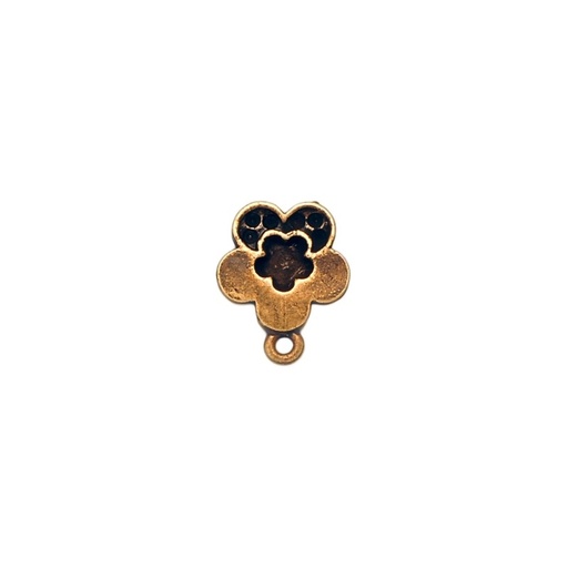 [917890000] Flower ear stud Ø 12mm to 6 PP19 strass with loop