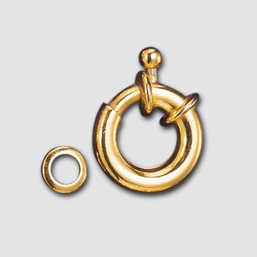 [228001400] Spring ring clasp Ø 14mm + block ring