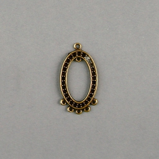 [116650000] Filigree finding 39x20mm with 30 sockets to strass