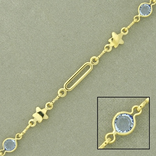 [528711300] Bead brass chain width 5mm