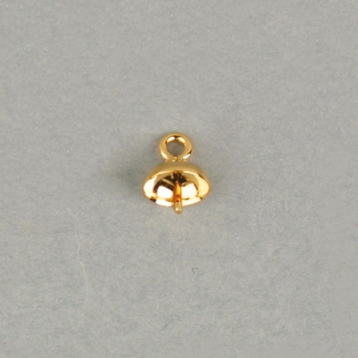 [112620600] Campanillo con casquilla Ø6mm para perla redonda de 8 y 9mm