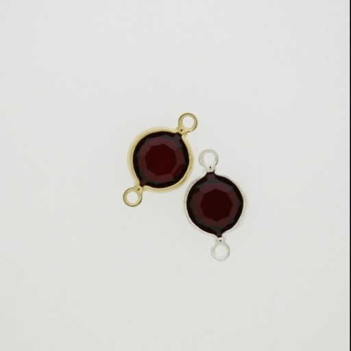 [750191600] Round strass diam. 8mm ruby colour. Length 15mm