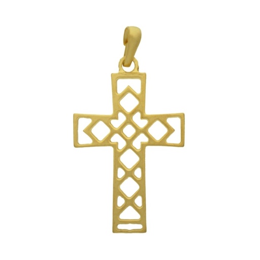 [129420000] Cross pendant 48x25mm with bail