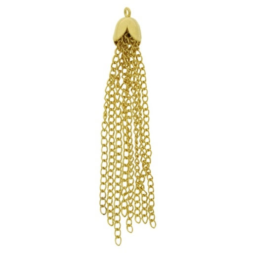 [110690000] Pendentif coupelle et chaîne 60x7mm