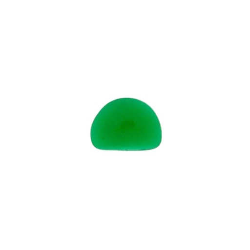 [750670900] Pierre cabochon demi-lune 6x8mm base plate couleur chrysope