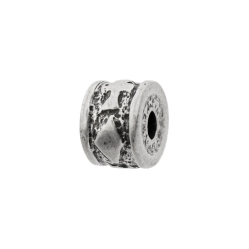 [126390300] Metal bead 12,5x9mm. Hole Ø 3mm