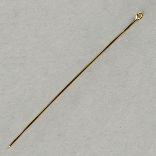 [110727500] Brass eyepin 75mm. Wire Ø 0,7mm