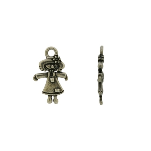 [120710000] Girl pendant 17x10mm