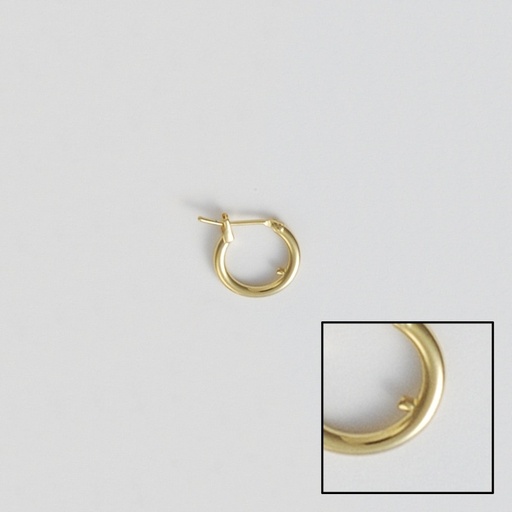 [810090000] Creole earring Ø13mm with block